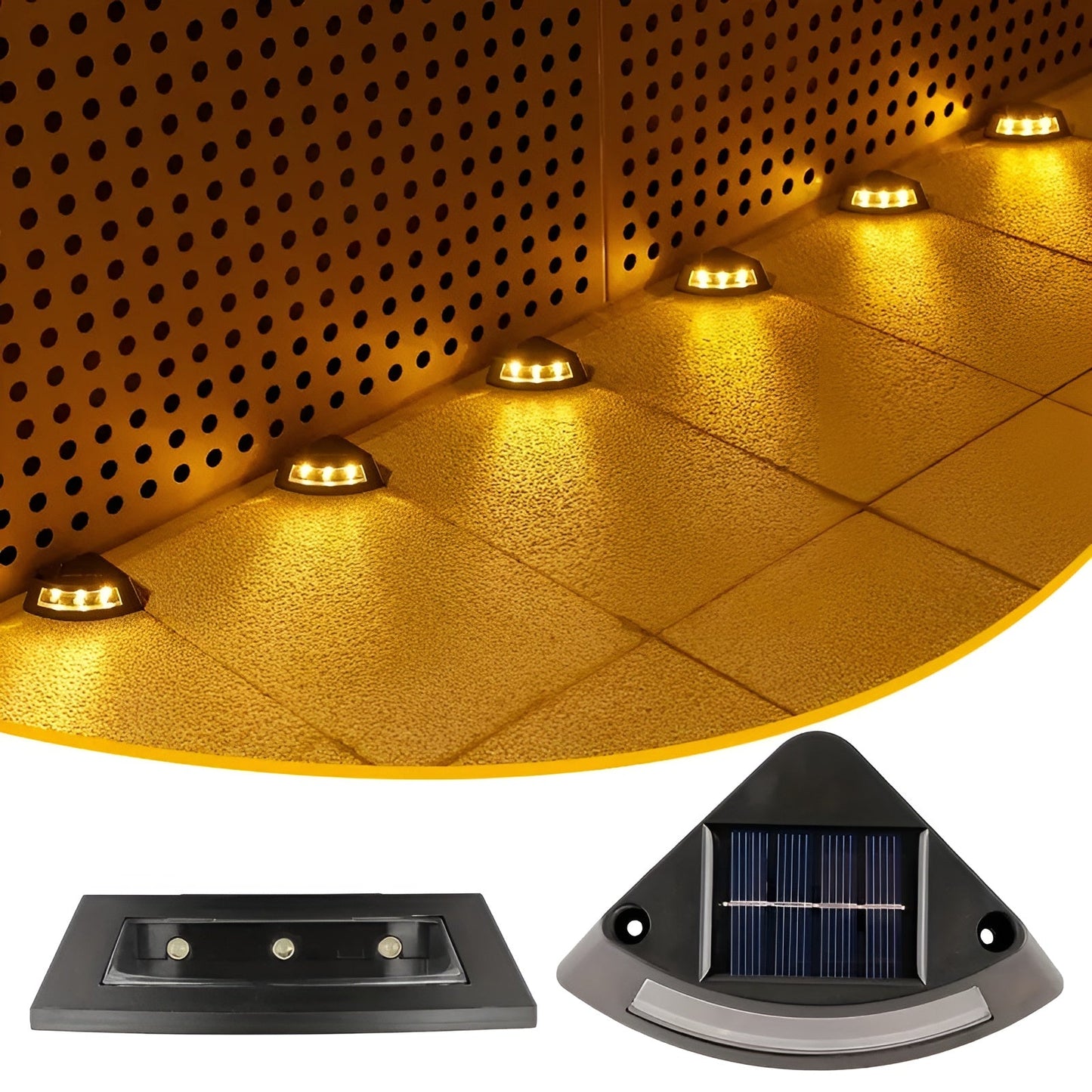 Solar Trapverlichting Set 4 Stuks | Weersbestendig voor Tuin, Paden en Buiten