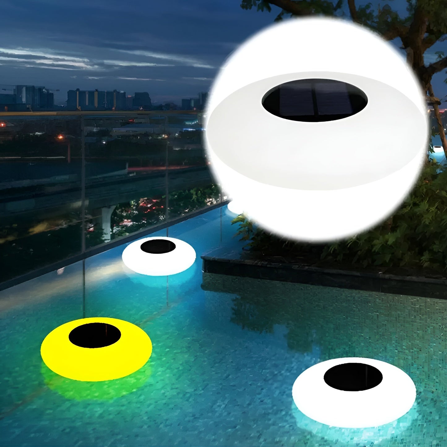 Drijvende LED Solar Lichten Kleurwisseling | Pool en Tuin Sfeerverlichting