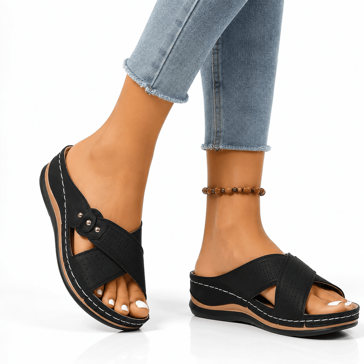 Orthopedic Wedge Sandals for Women - Stylish Arch Support &amp; Comfort