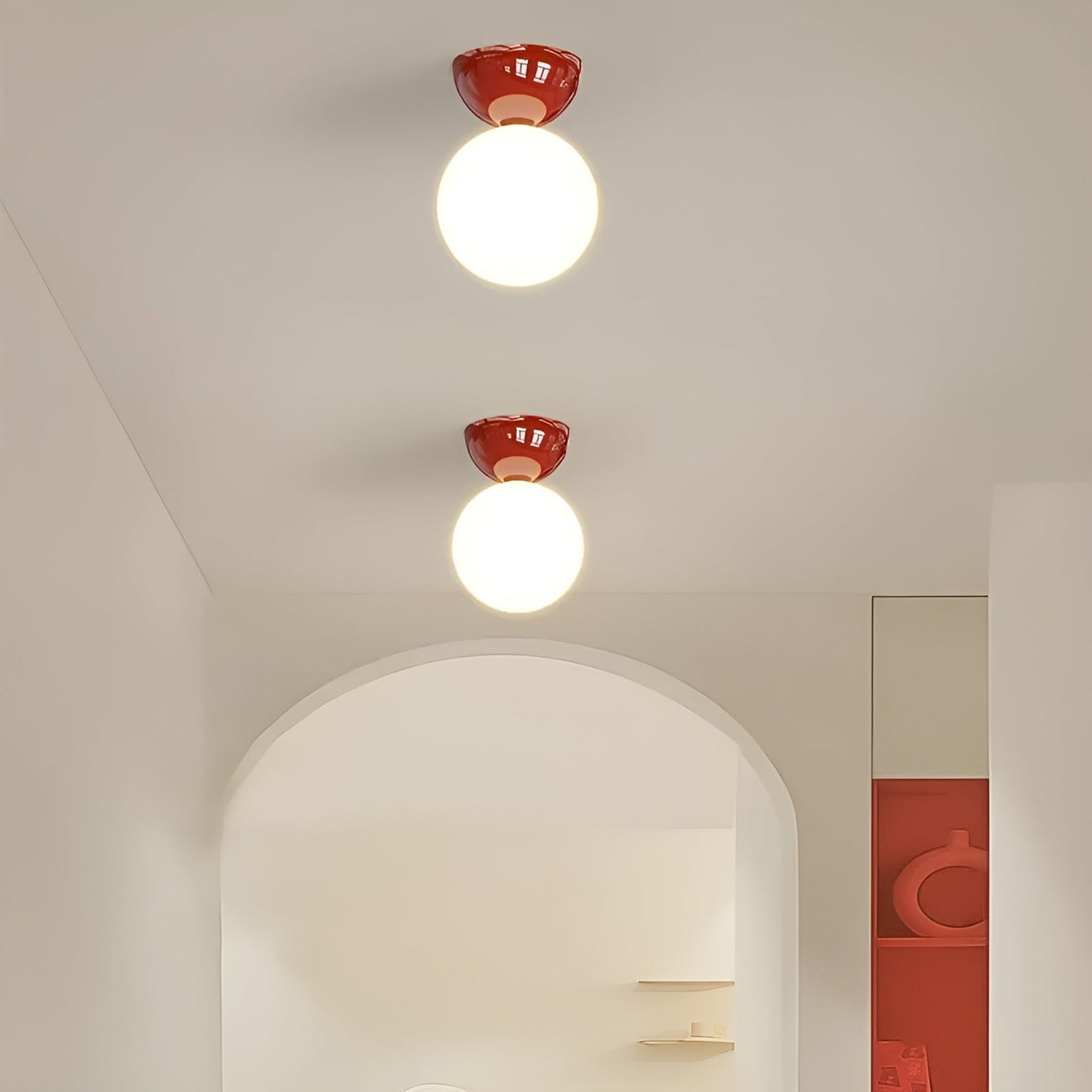 DomeAura Moderne Plafondlamp Flush Mount | Strakke Inbouw Verlichting