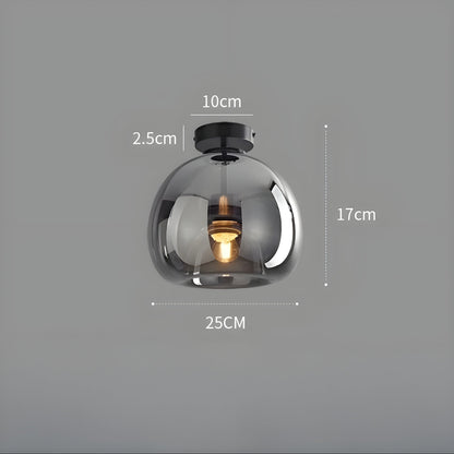 LustroCeil Minimalistisch Glas Plafondlamp | Heldere Sfeerverlichting