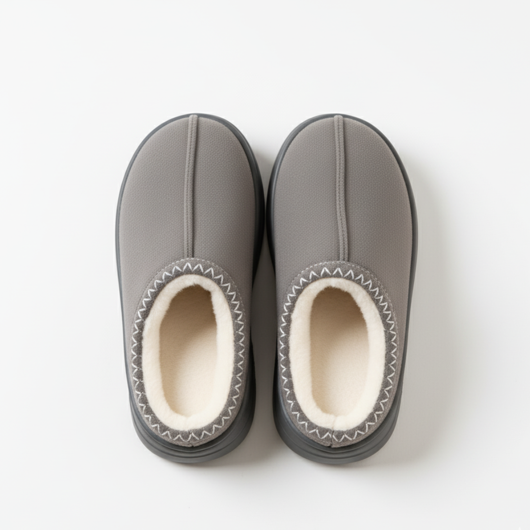 AlpineWarm Home Slides — Premium in Coffee, Black, Grey &amp; Khaki