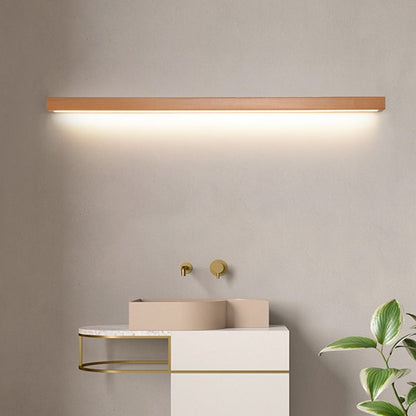 Muto Lineaire Hout en Acryl Wandlamp | Modern Design voor Woonkamer en Slaapkamer