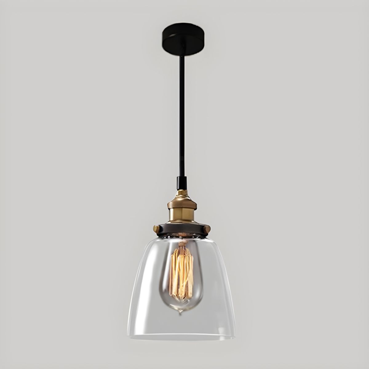 UrbanVibe Vintage Amerikaans Glas Hanglamp | Industrieel Retro Sfeerverlichting