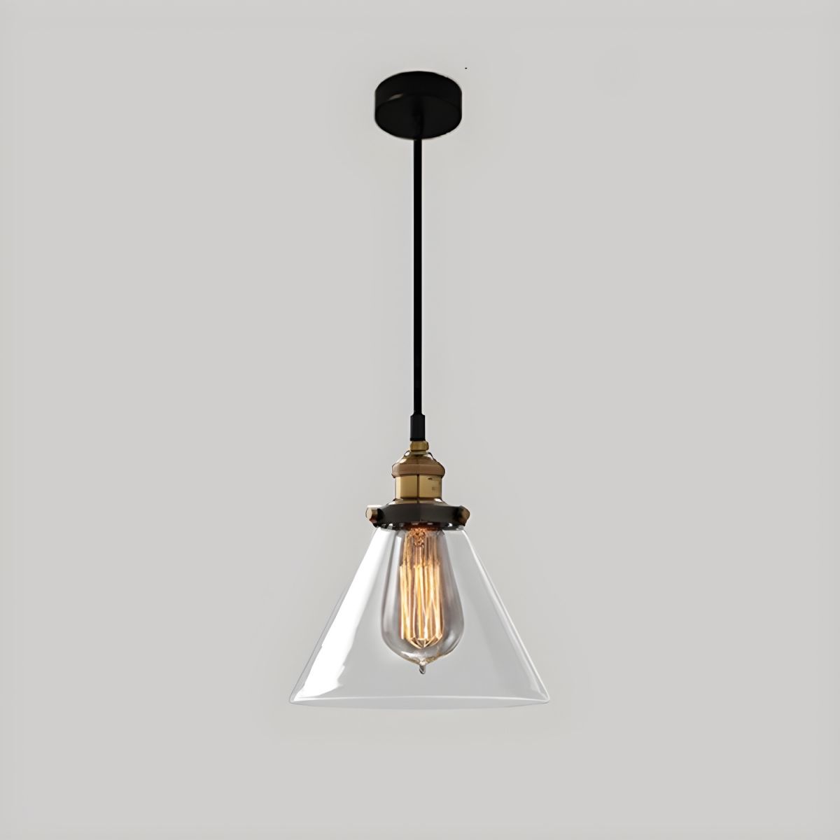 UrbanVibe Vintage Amerikaans Glas Hanglamp | Industrieel Retro Sfeerverlichting