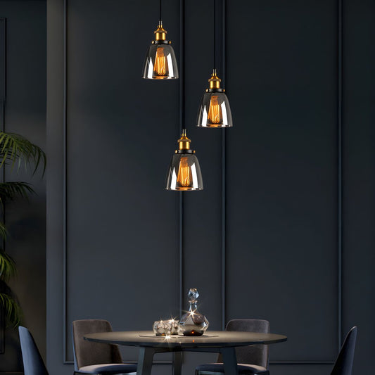 UrbanVibe Vintage Amerikaans Glas Hanglamp | Industrieel Retro Sfeerverlichting