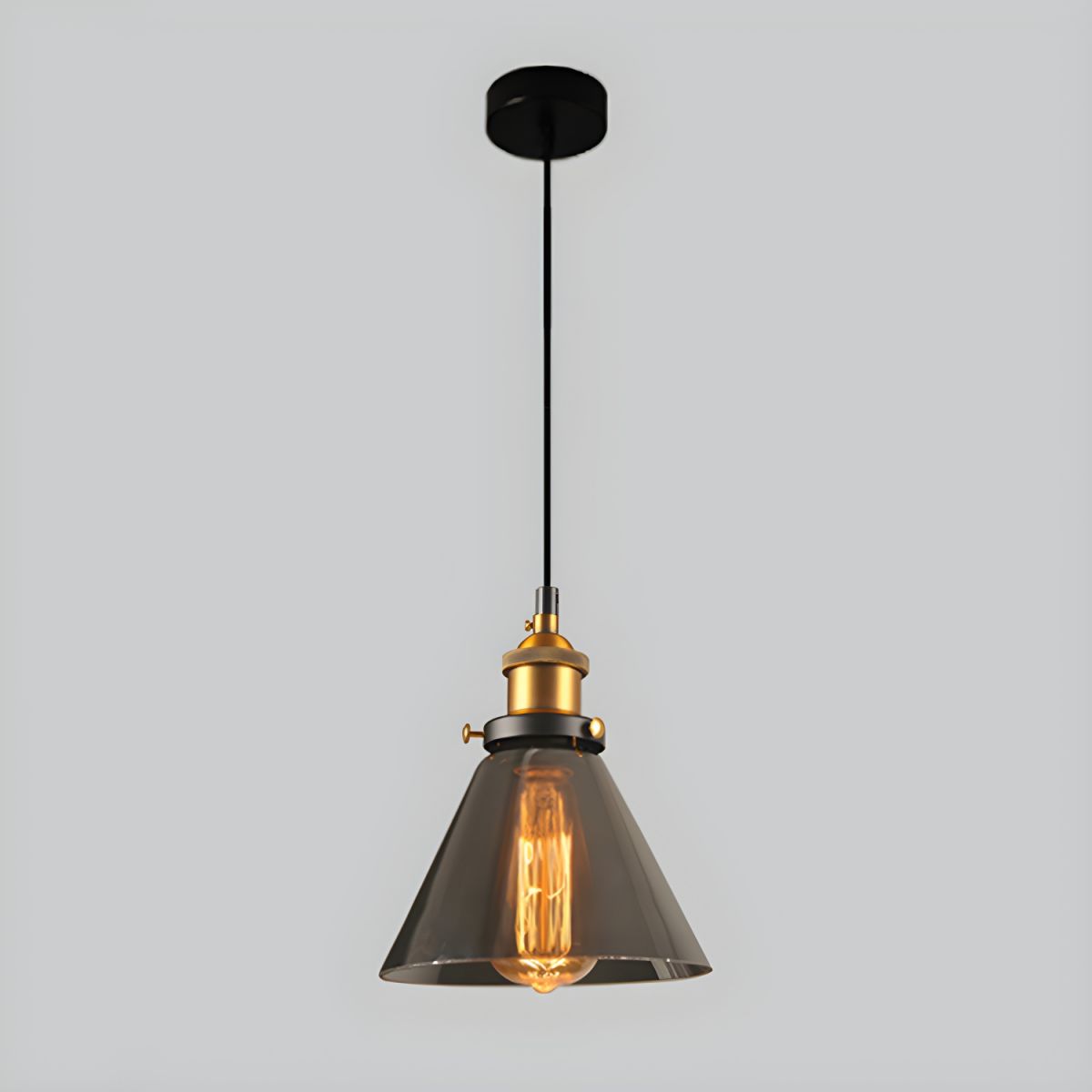 UrbanVibe Vintage Amerikaans Glas Hanglamp | Industrieel Retro Sfeerverlichting