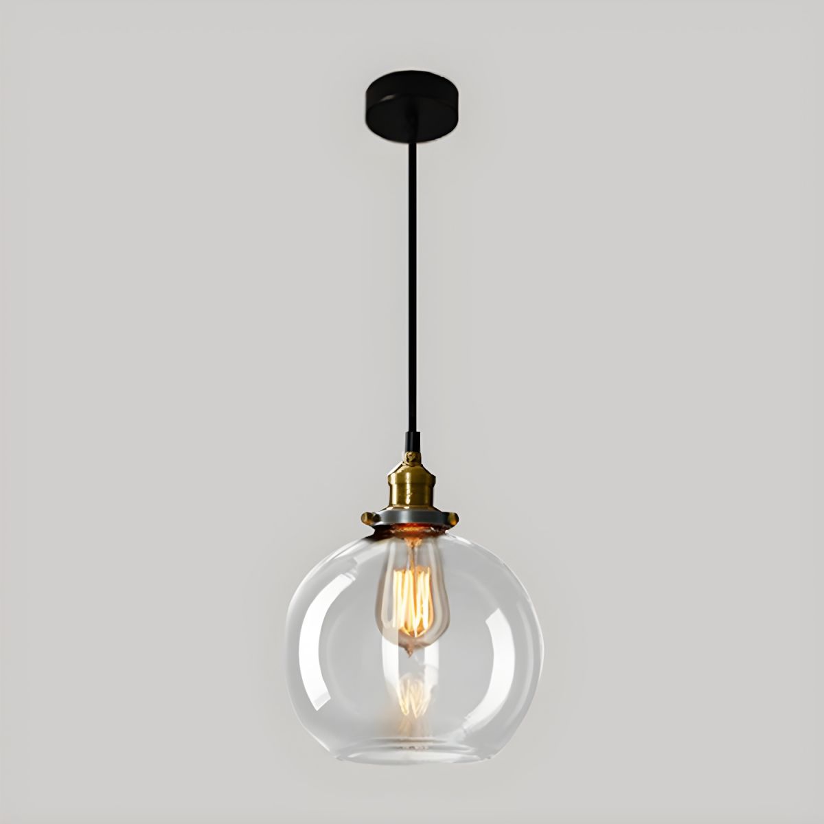 UrbanVibe Vintage Amerikaans Glas Hanglamp | Industrieel Retro Sfeerverlichting