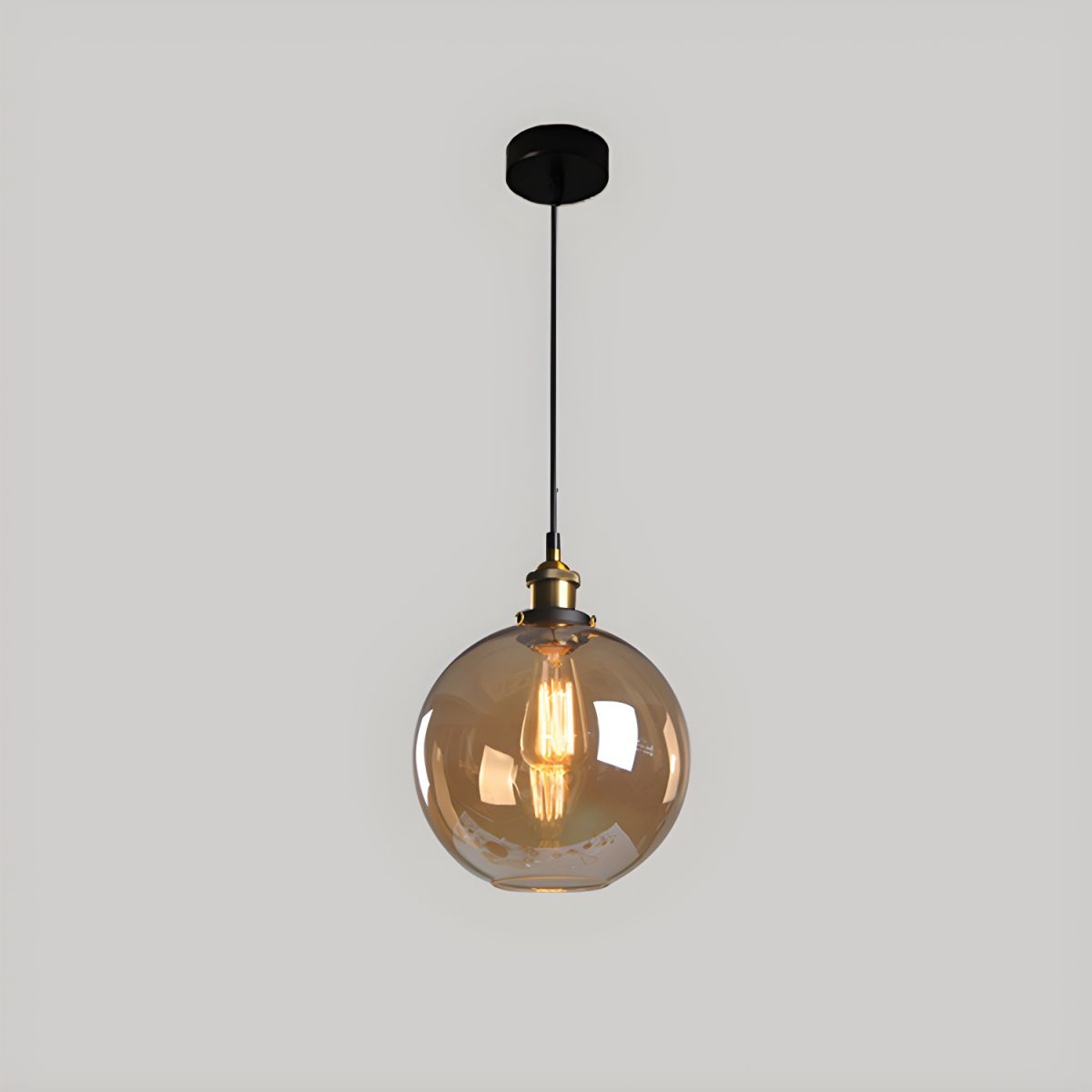 UrbanVibe Vintage Amerikaans Glas Hanglamp | Industrieel Retro Sfeerverlichting