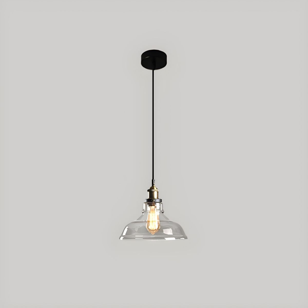 UrbanVibe Vintage Amerikaans Glas Hanglamp | Industrieel Retro Sfeerverlichting