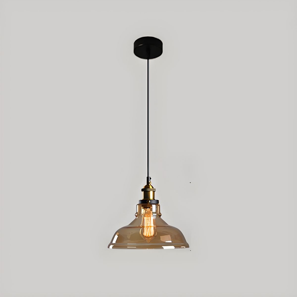 UrbanVibe Vintage Amerikaans Glas Hanglamp | Industrieel Retro Sfeerverlichting
