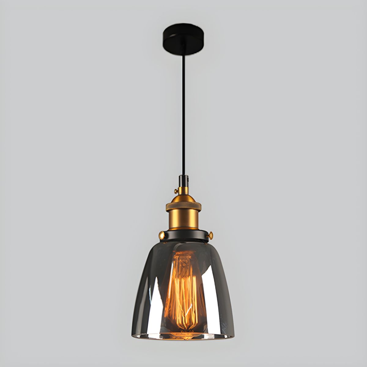UrbanVibe Vintage Amerikaans Glas Hanglamp | Industrieel Retro Sfeerverlichting
