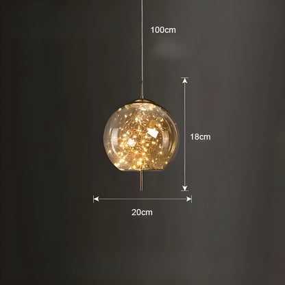 CrystalBeam Ster Effect LED Hanglamp | Modern Fonkelend Plafondlicht