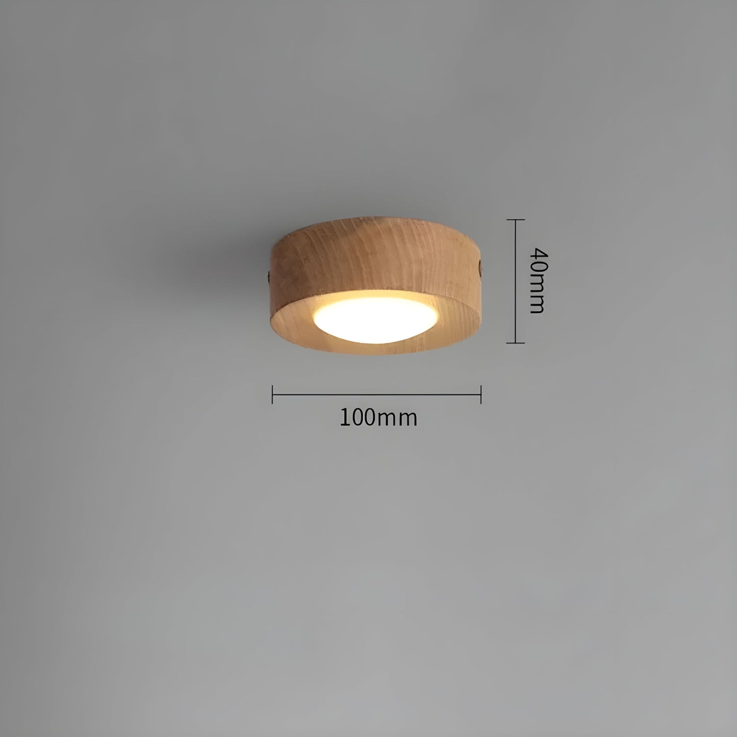 WoodCharm Moderne Plafondlamp voor Hal | Warme Hout Verlichting