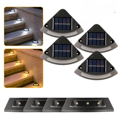 Solar Trapverlichting Set 4 Stuks | Weersbestendig voor Tuin, Paden en Buiten
