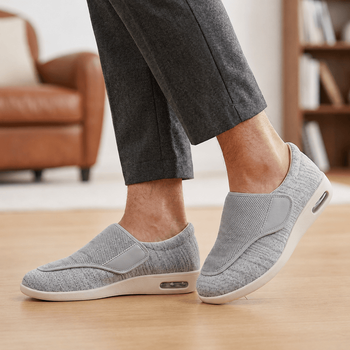 Diabetic Wide-Fit Walking Shoes Unisex - Orthopaedic Roomy Comfort