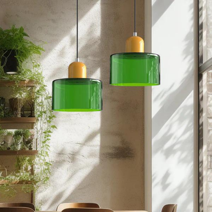 Elegante Glas Cilinder Hanglamp | Sfeervolle Verlichting voor Woonkamer