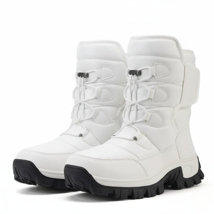 SnowHaven Winter Boots — Warm Insulated Boot in Black &amp; White