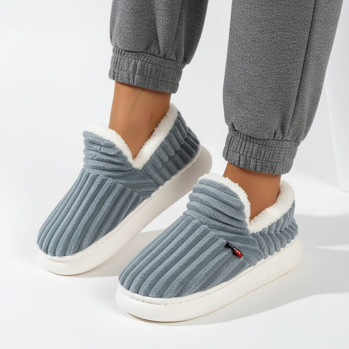 Orthopaedic Winter Plush Slippers for Women - Luxurious Warmth &amp; Support