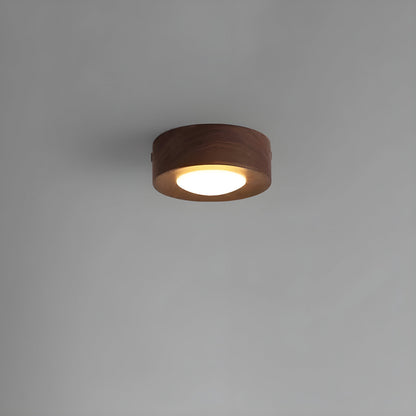 WalnutLume Walnoot LED Plafondlamp | Modern Houten Design Verlichting