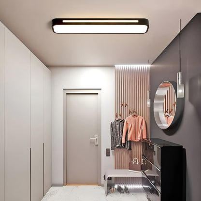 Langwerpige Plafondlamp Heldere Lijnen | Modern Design voor Woonkamer en Eetruimte