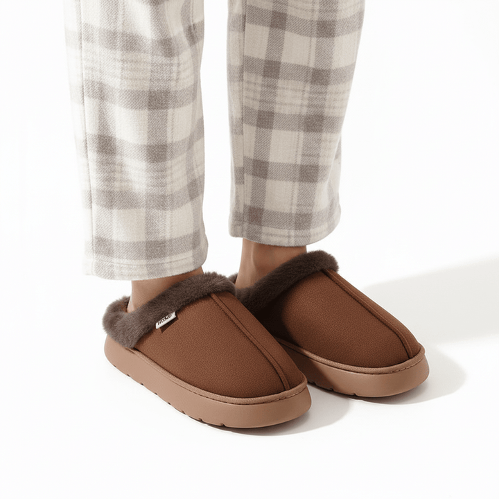 Orthopaedic Warm Plush Slippers for Women - Cosy Winter Warmth &amp; Support