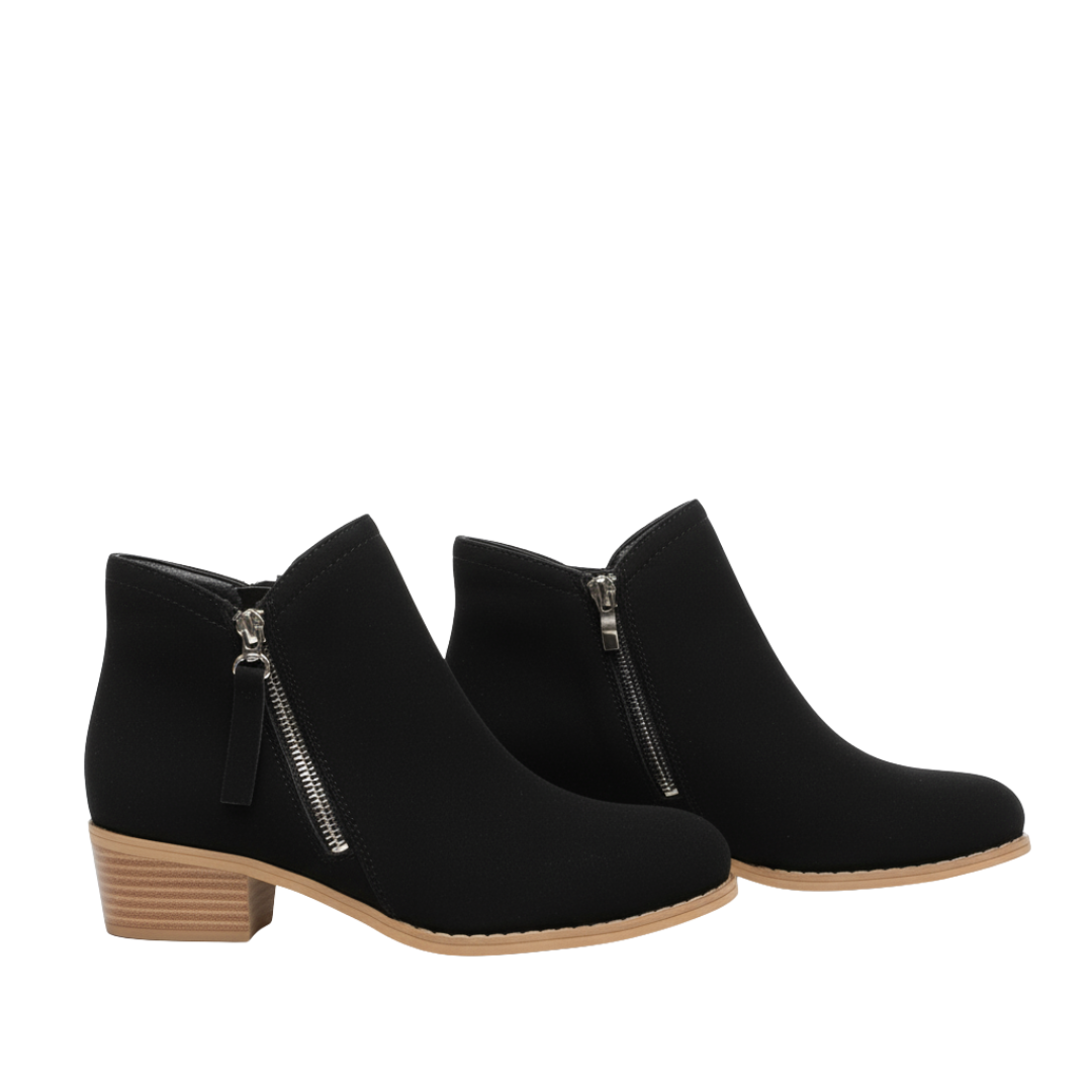 SandLuxe Ankle Boots — Comfortable Everyday Boots in Beige, Black &amp; Blue