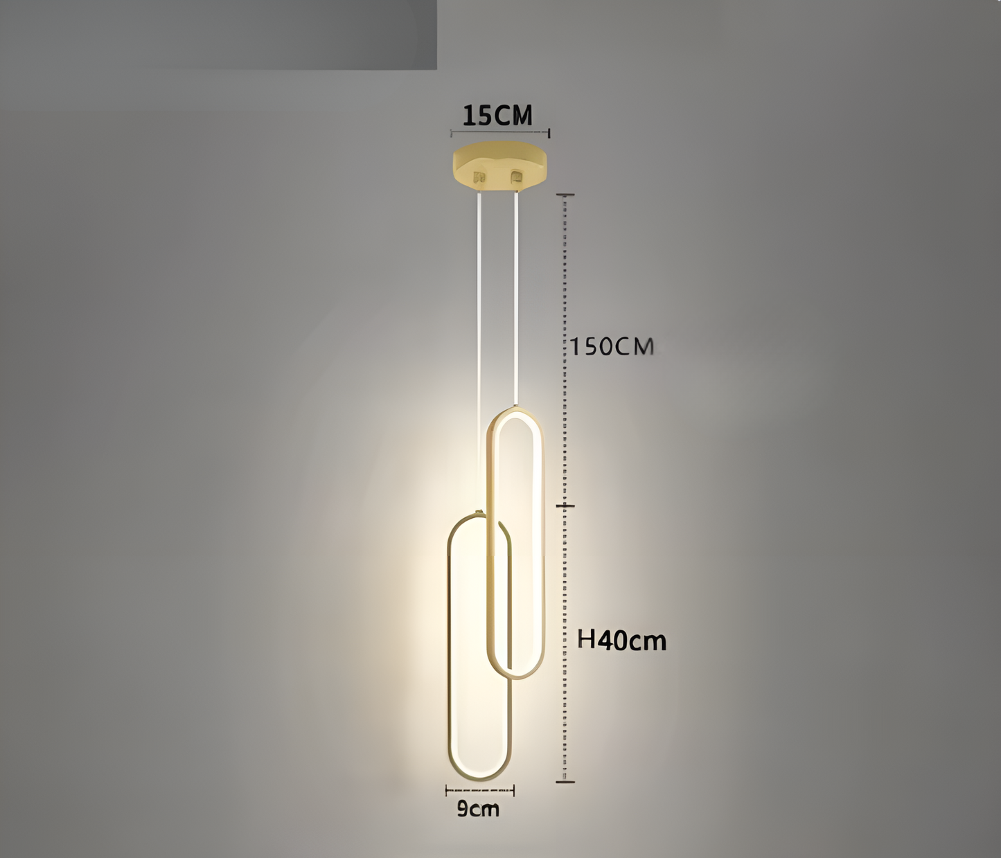 GildedGlow Decoratieve LED Hanglamp | Vergulde Sfeer Verlichting