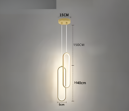 GildedGlow Decoratieve LED Hanglamp | Vergulde Sfeer Verlichting