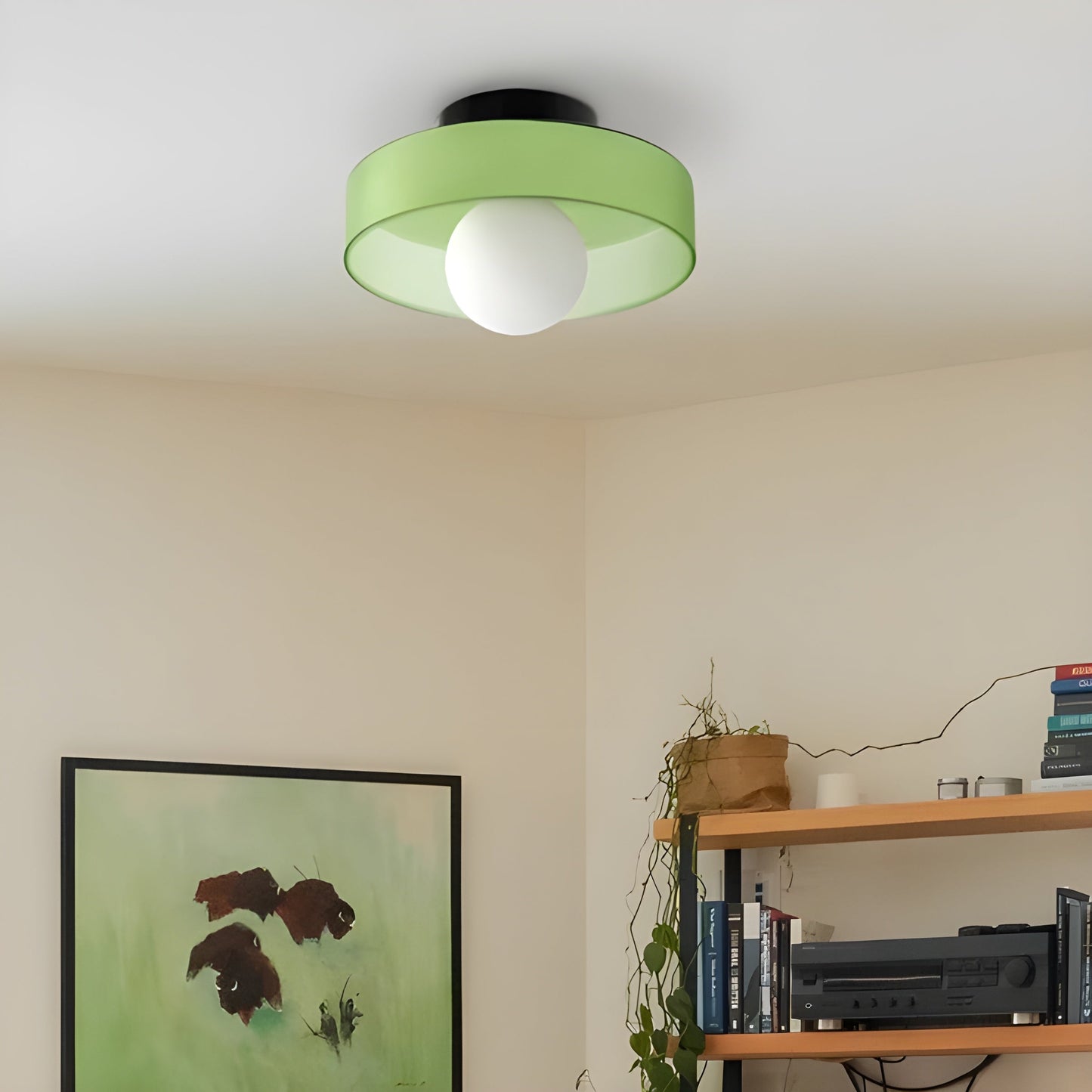 GlowNordic Glas LED Plafondlamp | Scandinavische Verlichting voor Elk Vertrek