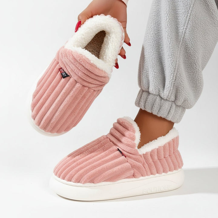 Orthopaedic Winter Plush Slippers for Women - Luxurious Warmth &amp; Support