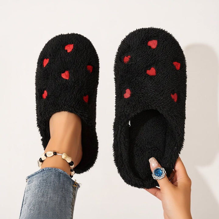 Orthopaedic Warm Heart Slippers for Women - Cute Cosy Support