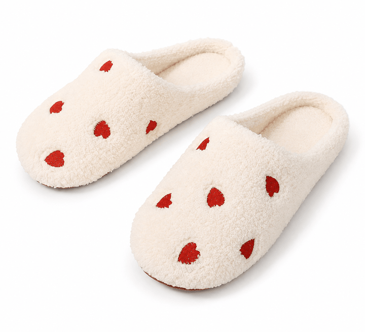 Orthopaedic Warm Heart Slippers for Women - Cute Cosy Support