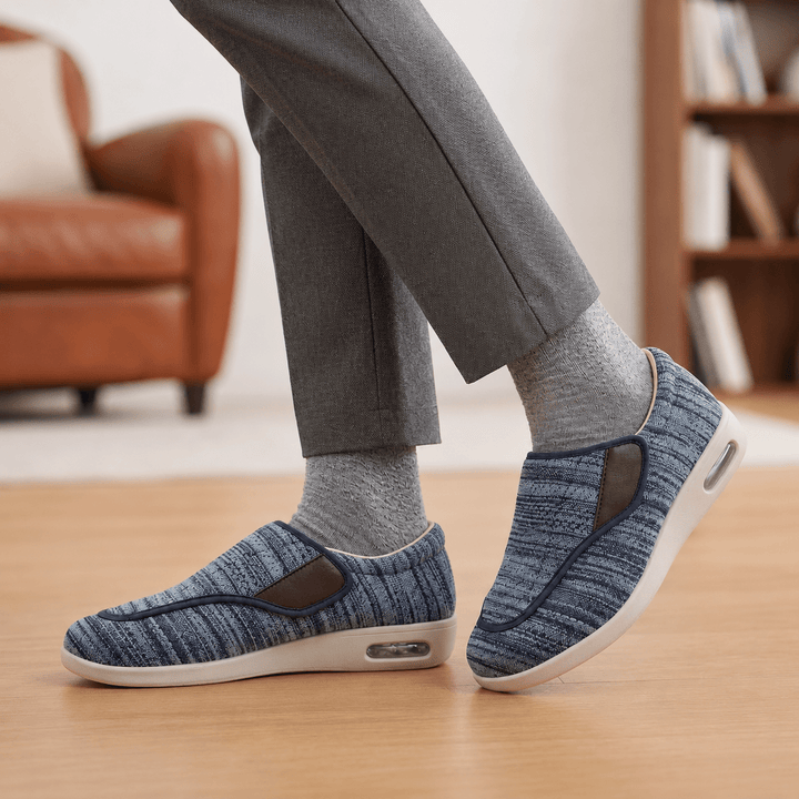 Diabetic Wide-Fit Walking Shoes Unisex - Orthopaedic Roomy Comfort