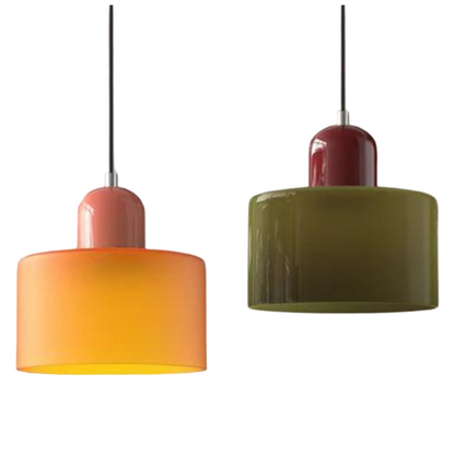 Elegante Glas Cilinder Hanglamp | Sfeervolle Verlichting voor Woonkamer
