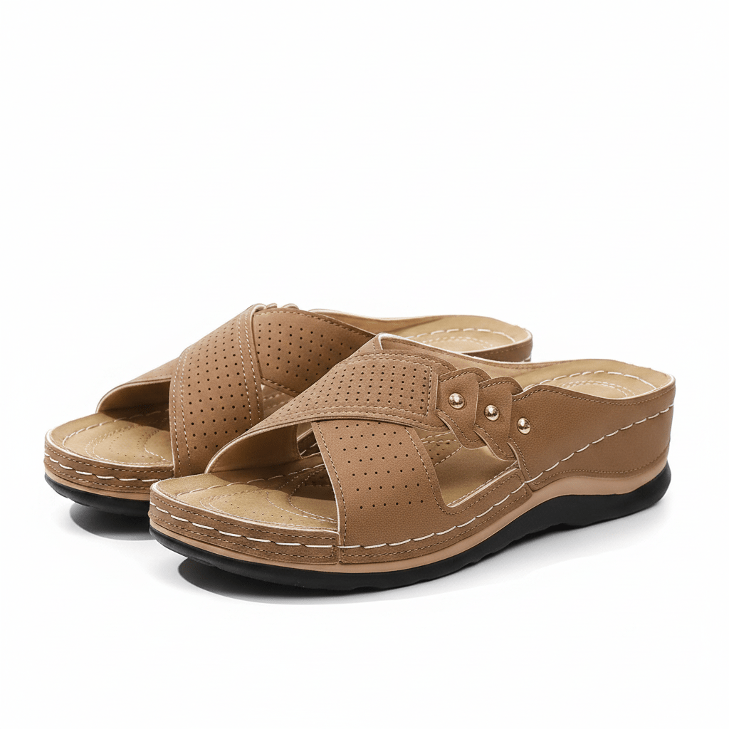 Orthopedic Wedge Sandals for Women - Stylish Arch Support &amp; Comfort