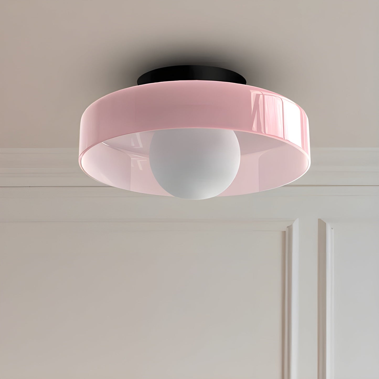 GlowNordic Glas LED Plafondlamp | Scandinavische Verlichting voor Elk Vertrek