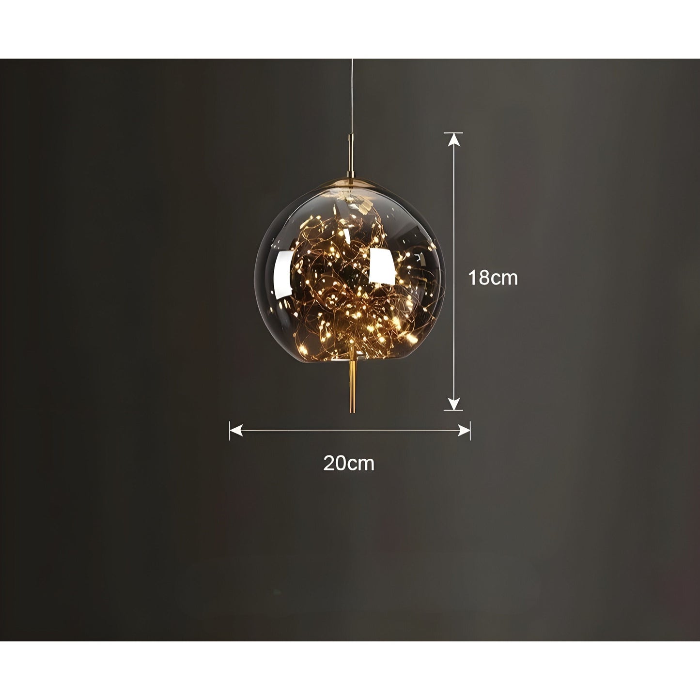 CrystalBeam Ster Effect LED Hanglamp | Modern Fonkelend Plafondlicht