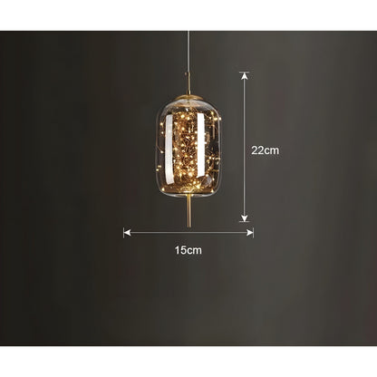 CrystalBeam Ster Effect LED Hanglamp | Modern Fonkelend Plafondlicht