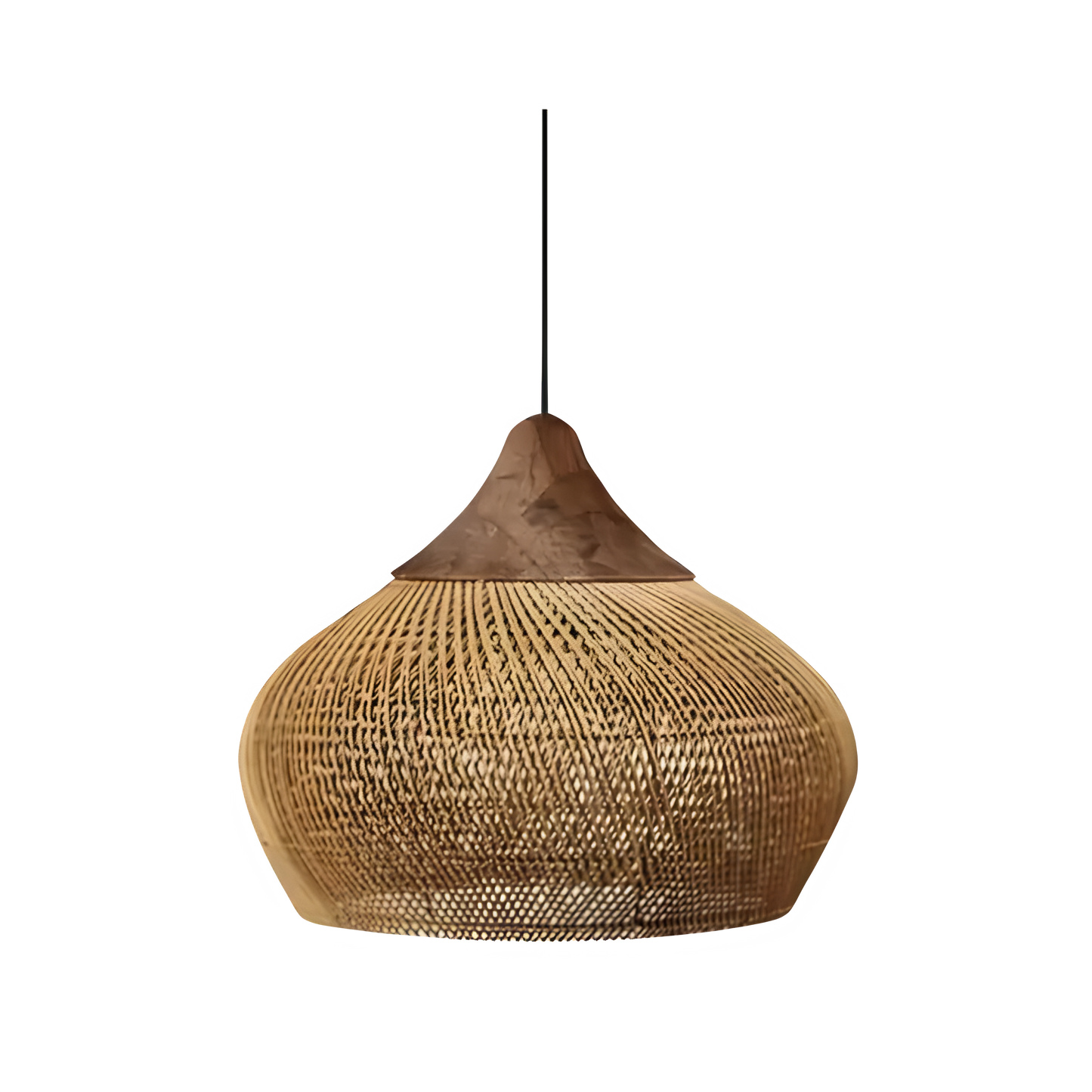 BistroBeam Rattan Hanglamp | Moderne Natuurlijke Verlichting voor Eetkamer