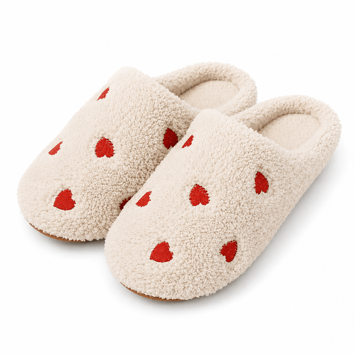 Orthopaedic Warm Heart Slippers for Women - Cute Cosy Support