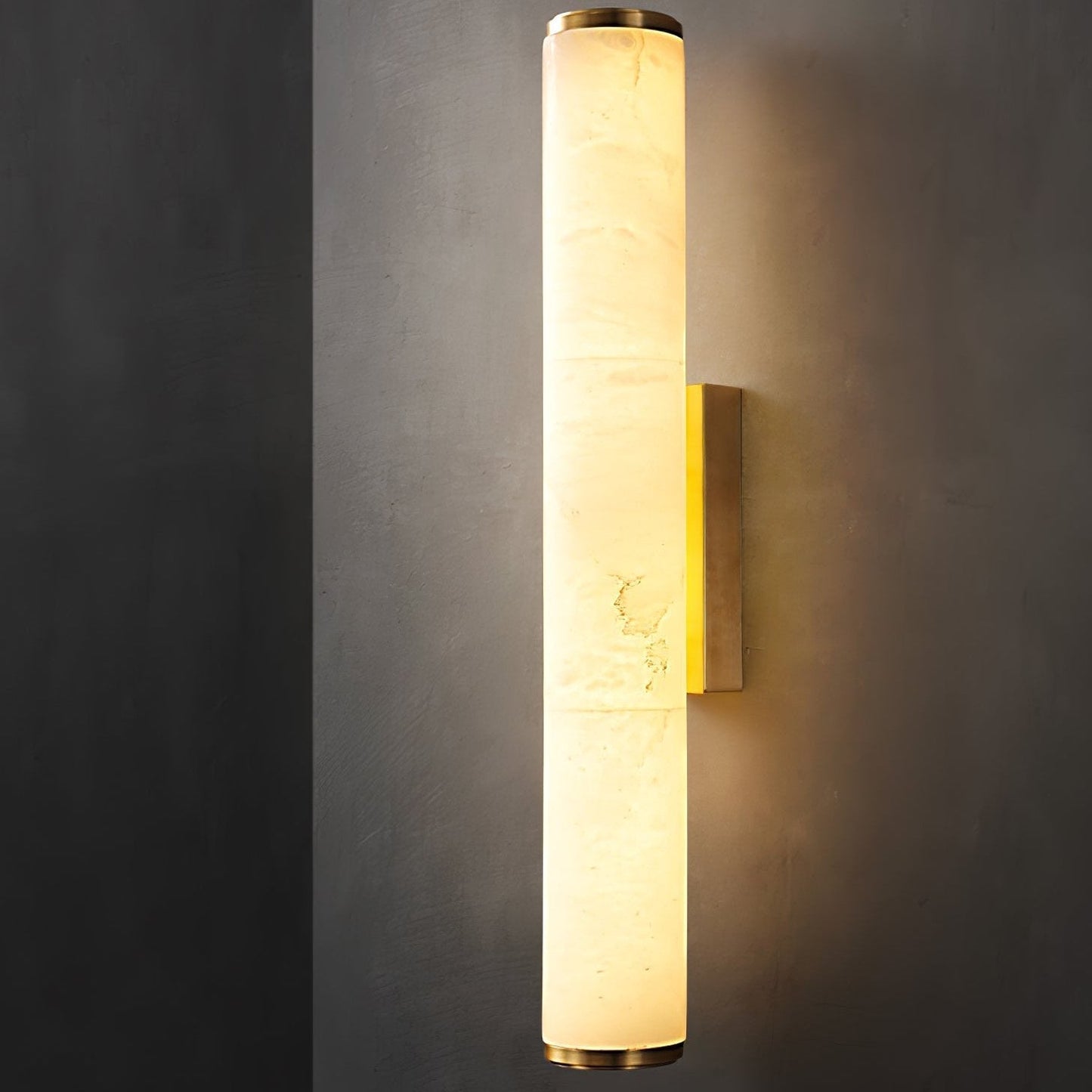 Modern Minimalistisch Spaans Marmer Koper Wandlamp | LED Warm Licht