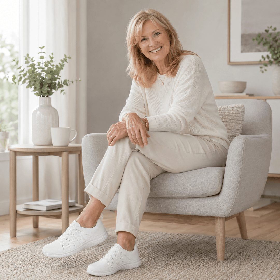 Orthopaedic Sparkle Knit Comfort Sneakers for Women - Chic Style &amp; Support