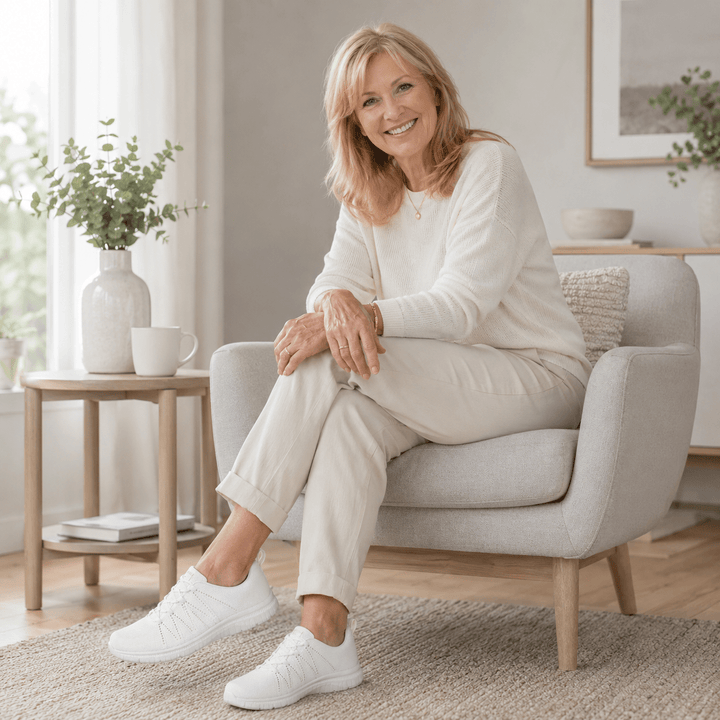 Orthopaedic Sparkle Knit Comfort Sneakers for Women - Chic Style &amp; Support