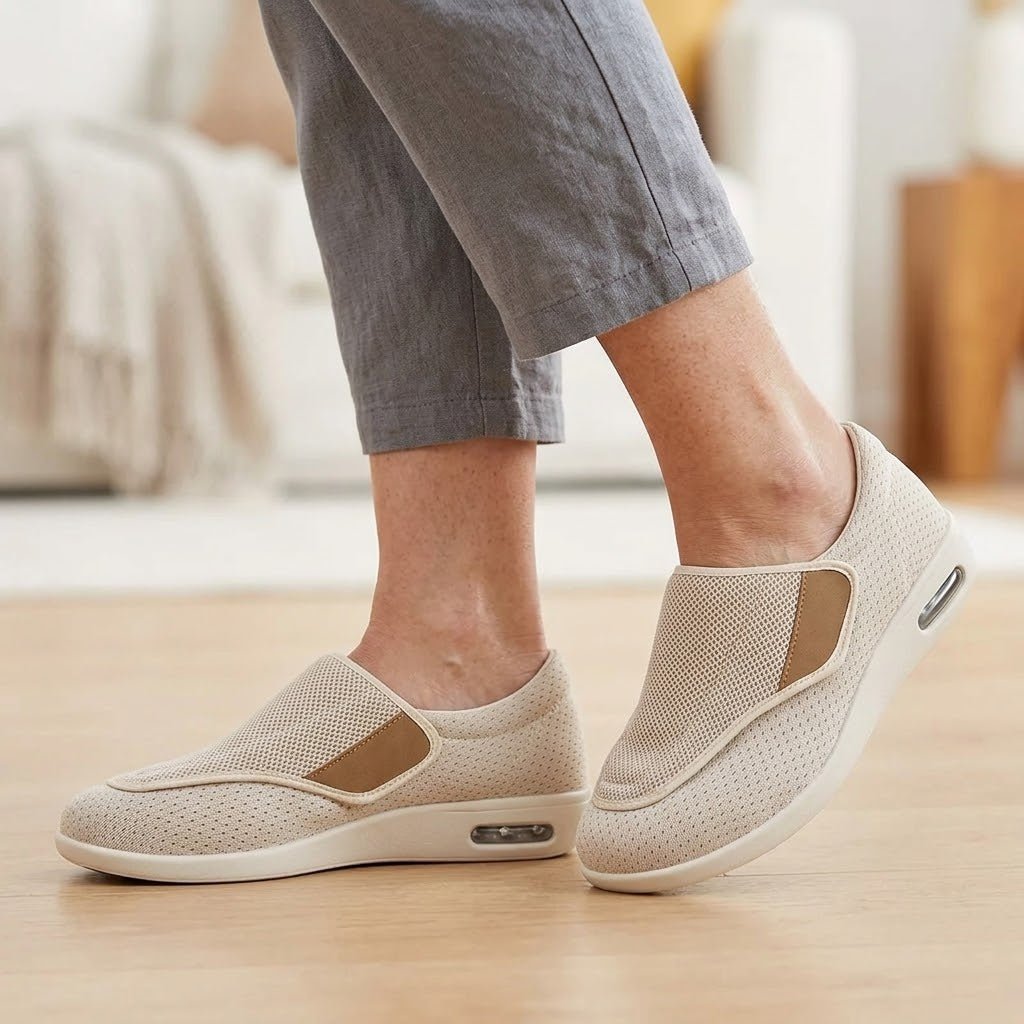 Diabetic Wide-Fit Walking Shoes Unisex - Orthopaedic Roomy Comfort