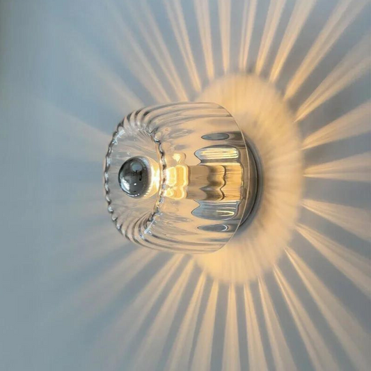 Nordic Bauhaus Wandlamp | Glas en Metaal E14 Accentverlichting