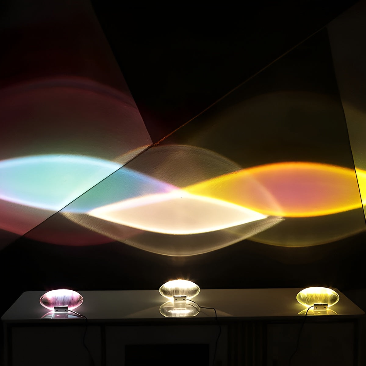 Langwerpige Tafellamp Modern | Warm Sfeer Licht voor Woon- en Slaapkamer