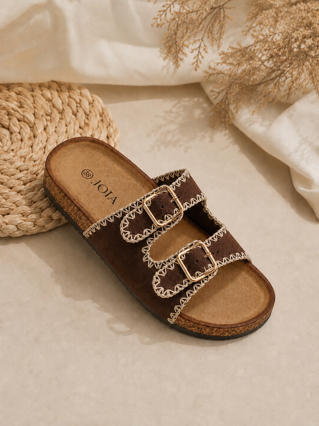 Soléia | Orthopedic Boho Sandals Adjustable Strap Leather Summer