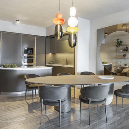 LumiSphere Modern Kleurrijke Glas Hanglamp | Sfeervolle LED Verlichting