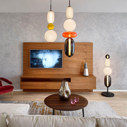LumiSphere Modern Kleurrijke Glas Hanglamp | Sfeervolle LED Verlichting